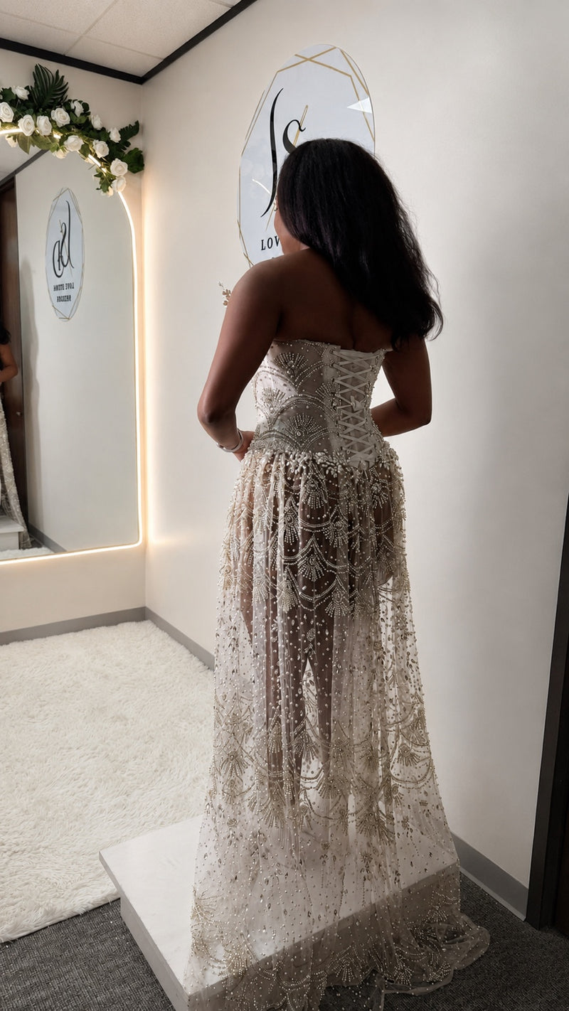Lovesohna corset back bridal gown